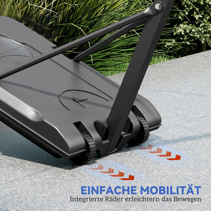 SPORTNOW Outdoor Basketball Hoop with Stand Wheels 146–236 cm Height Adjustable Basketball Stand with 71x45cm Backboard Portable Basket for Teens Adults Indoor Basketball System