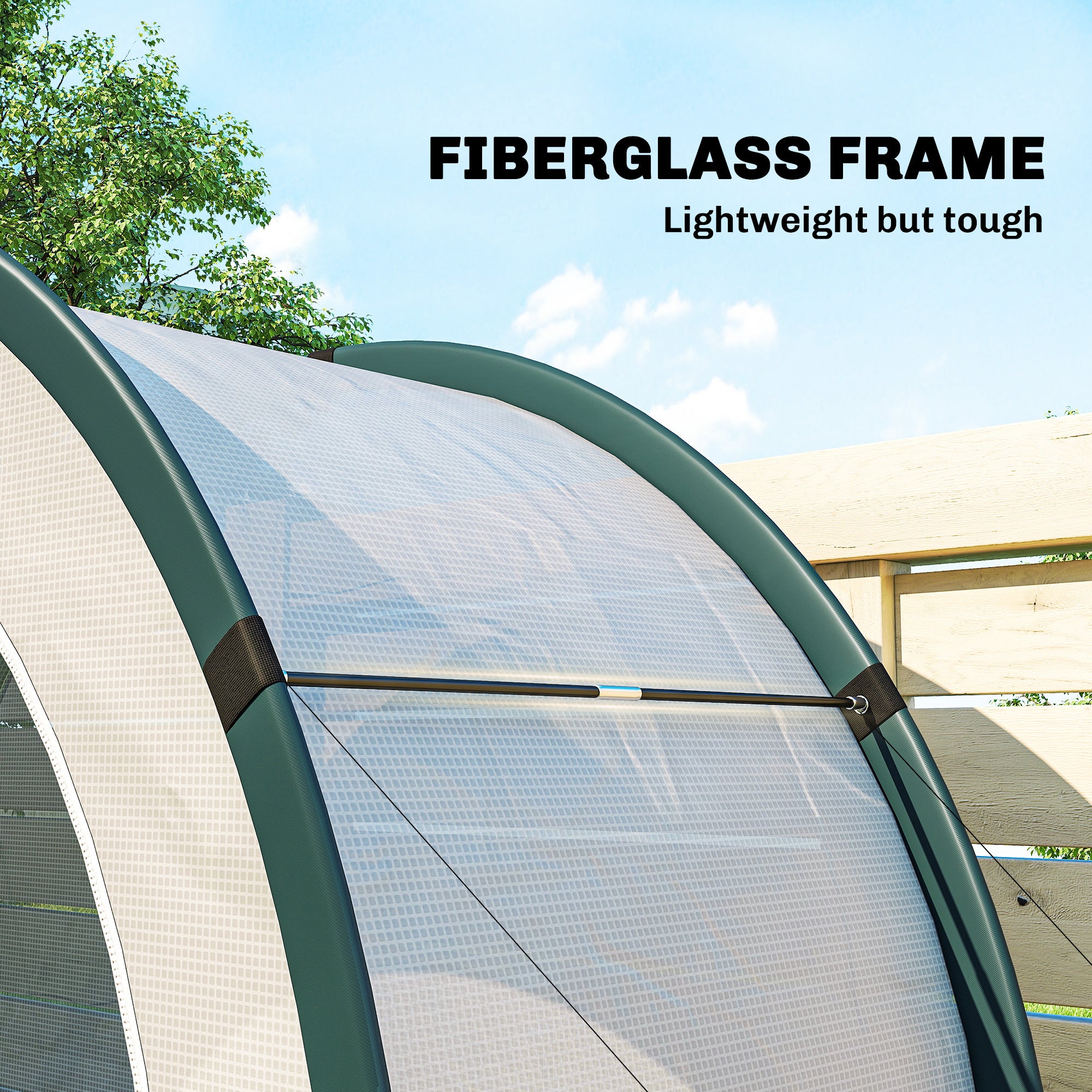 Arched-Top Greenhouse, Foldable PE Tunnel Greenhouse, Winter-Resistant Walk-In Greenhouse for Balcony & Garden, 200 x 80 x 164 cm – for Tomatoes, Vegetables, Flowers, Plants