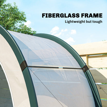 Arched-Top Greenhouse, Foldable PE Tunnel Greenhouse, Winter-Resistant Walk-In Greenhouse for Balcony & Garden, 200 x 80 x 164 cm – for Tomatoes, Vegetables, Flowers, Plants