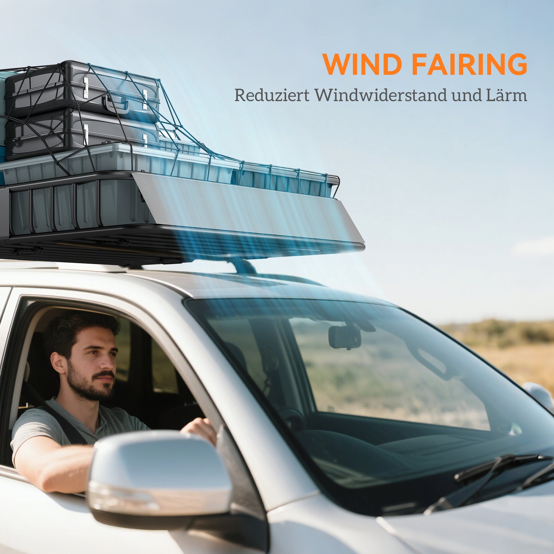Universal Roof Basket with Wind Deflector, Steel Roof Rack Cargo Carrier, Capacity up to 200 lbs Roof Rack Roof Basket for SUV Trucks 43.5" x 39.2" x 7.3" Black