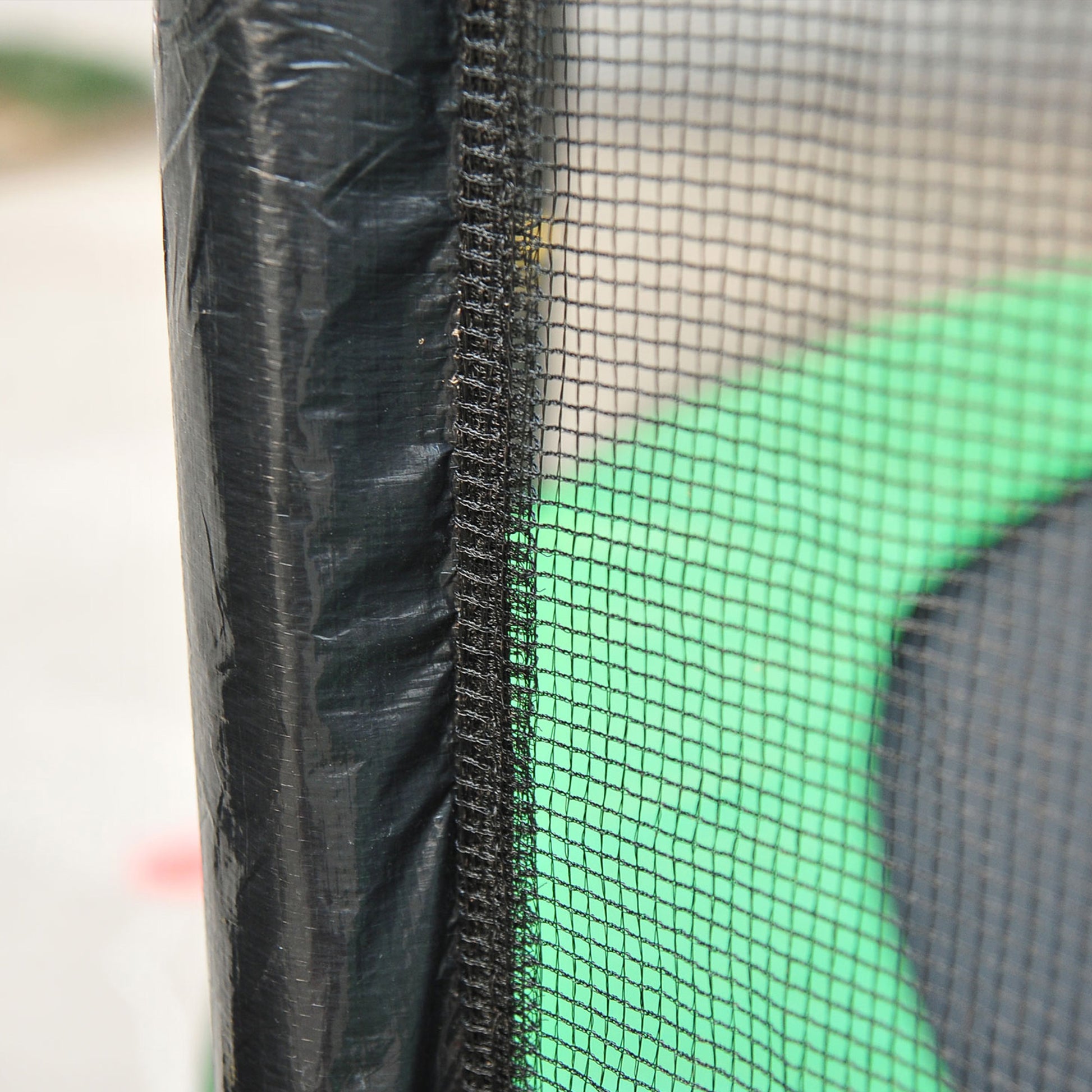 Replacement Safety Net for Ø366 cm Round Trampoline Outdoor with Zipper Door for 8 Straight Poles Ø366x180 cm Black