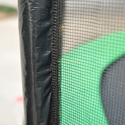 Replacement Safety Net for Ø366 cm Round Trampoline Outdoor with Zipper Door for 8 Straight Poles Ø366x180 cm Black