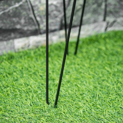 3-Piece Plant Stand Set, 23.5/30/42cm Tall Flower Stands for Indoor Outdoor, Metal Plant Stand for Living Room, Garden Balcony, Black