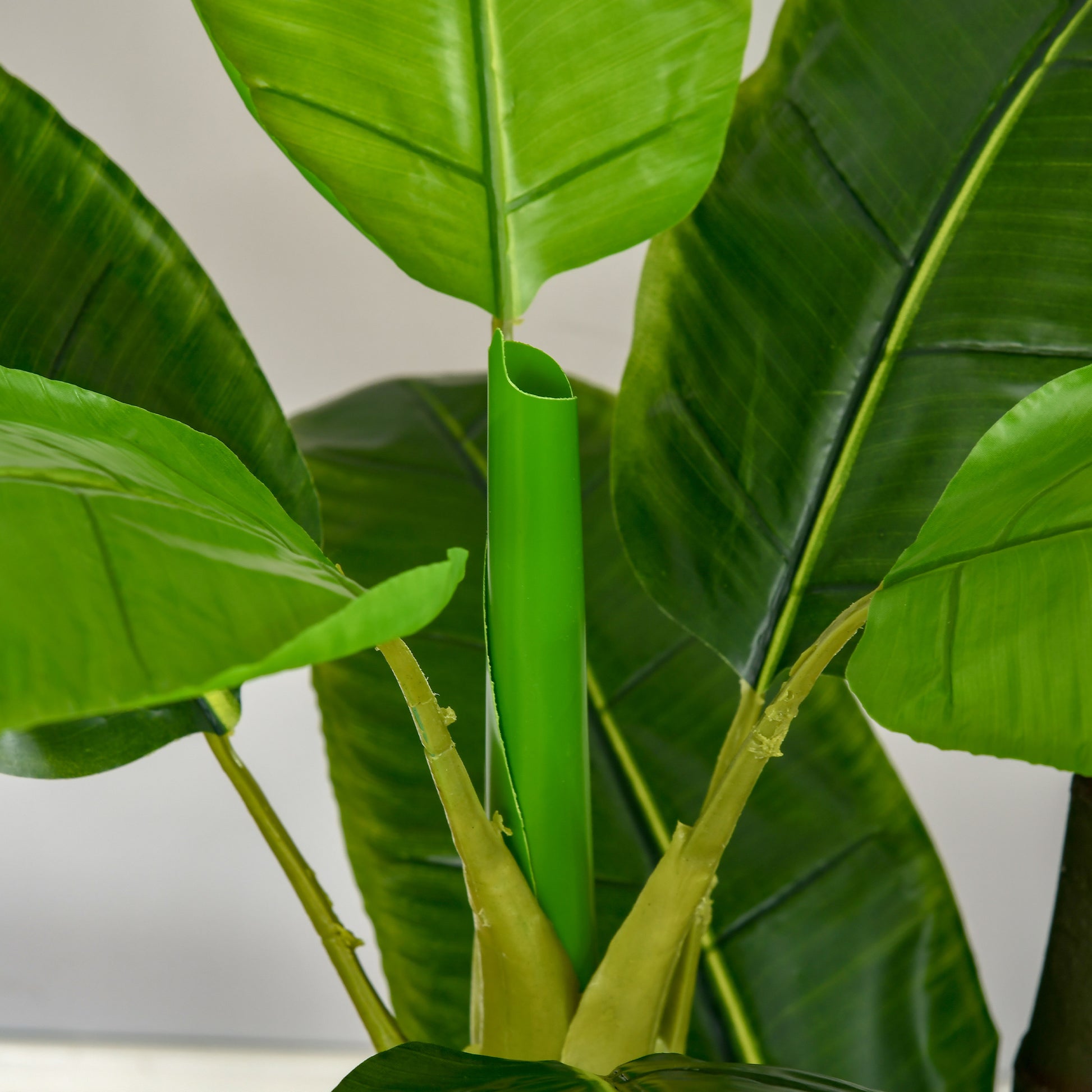 Artificial Plants 150 cm Artificial Banana Tree in Pot Fake Plant Faux Tree Indoor Decorative Plant Office Plant Plastic Pot for Indoors