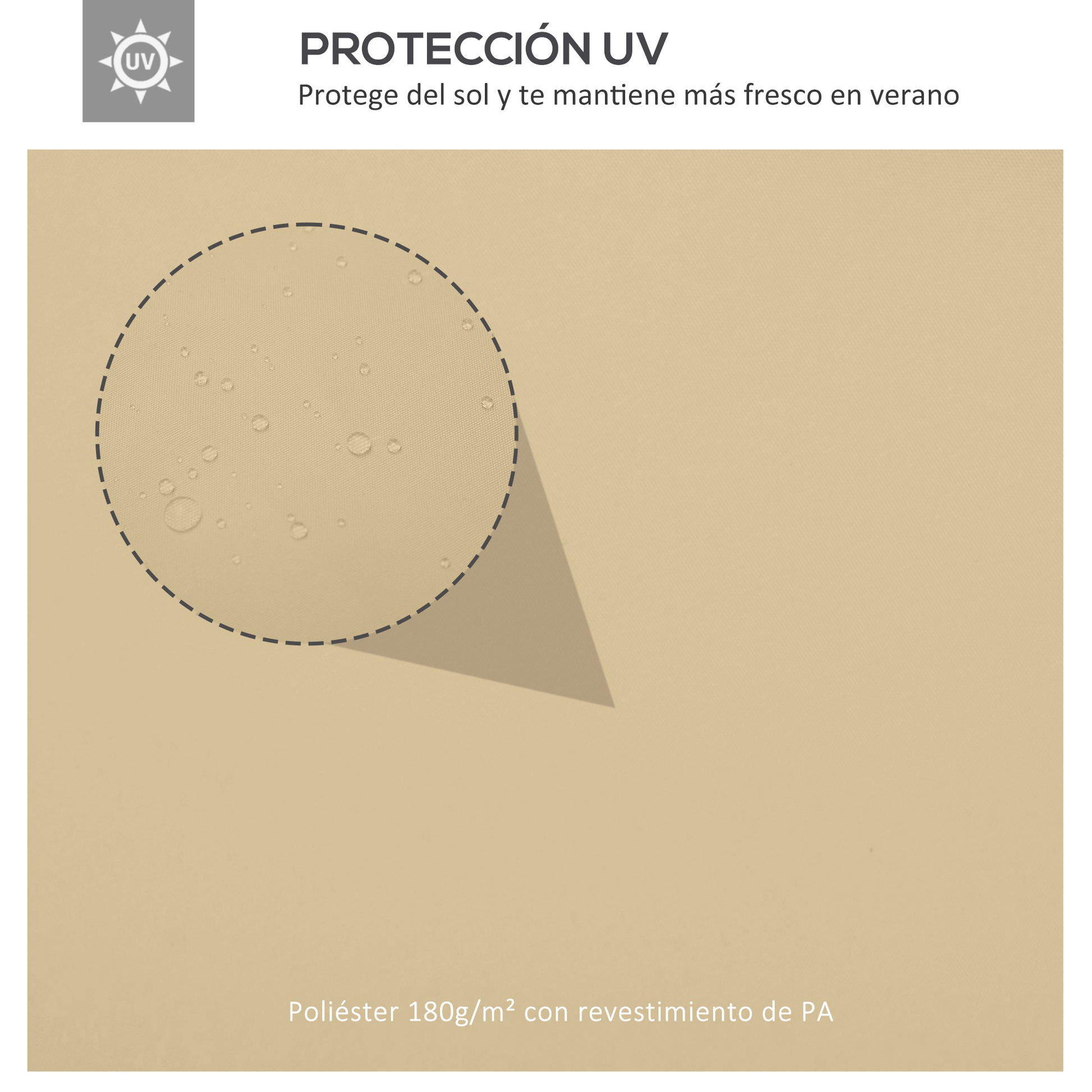 Replacement Roof for Gazebo 4x3 m Replacement Cover with Double Roof 10 Drainage Holes and UV Protection Replacement Canopy for Gazebo Cream