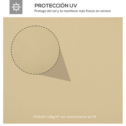 Replacement Roof for Gazebo 4x3 m Replacement Cover with Double Roof 10 Drainage Holes and UV Protection Replacement Canopy for Gazebo Cream