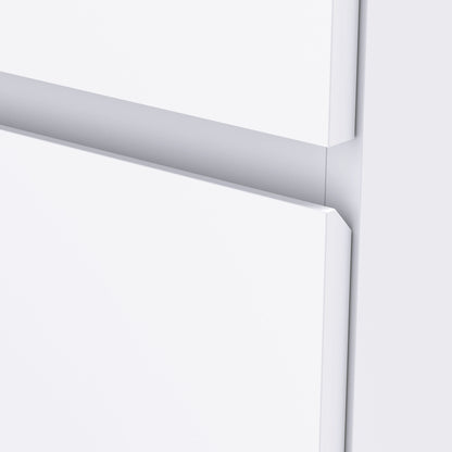 Dresser Sideboard with 4 Drawers Cloth Cabinet Modern Drawer Cabinet for Living Room Bedroom Hallway White, 55 x 33 x 80 cm