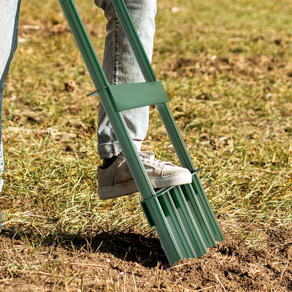 Lawn Aerator Aerifier for Lawns 30cm Width Manual Lawn Ventilator with Non-Slip Handle, Garden Tools Ground Rail, Lawn Scarifier, Ground Ventilation Lawn Care for Gardens and Yards