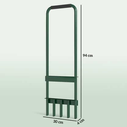 Lawn Aerator Aerifier for Lawns 30cm Width Manual Lawn Ventilator with Non-Slip Handle, Garden Tools Ground Rail, Lawn Scarifier, Ground Ventilation Lawn Care for Gardens and Yards