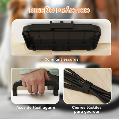 Dog Dryer Hair Dryer for Dogs 2200 W Adjustable Speed and Temperature 3 Nozzles Digital Display for Grooming Showering Drying White