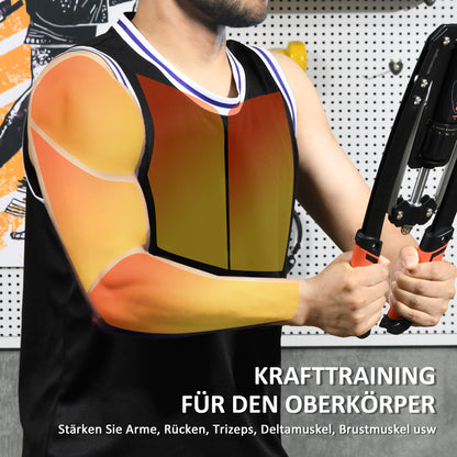 SPORTNOW Power Twister 22-440lbs Arm Trainer Adjustable Hydraulic Arm Workout Equipment Forearm Training Device for Chest Shoulder Strength Training Men and Women