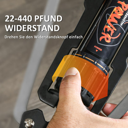 SPORTNOW Power Twister 22-440lbs Arm Trainer Adjustable Hydraulic Arm Workout Equipment Forearm Training Device for Chest Shoulder Strength Training Men and Women