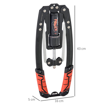 SPORTNOW Power Twister 22-440lbs Arm Trainer Adjustable Hydraulic Arm Workout Equipment Forearm Training Device for Chest Shoulder Strength Training Men and Women