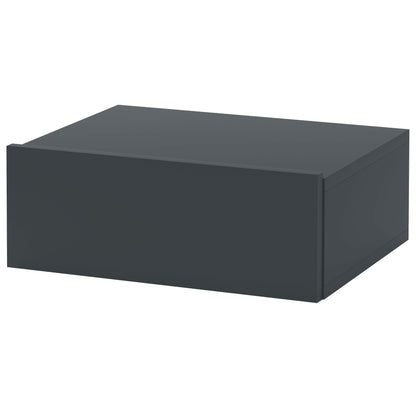 Suspended Bedside Table with Drawer, Bedroom Bedside Table in Particle Board, Modern Style, 40x30x15 cm, Black