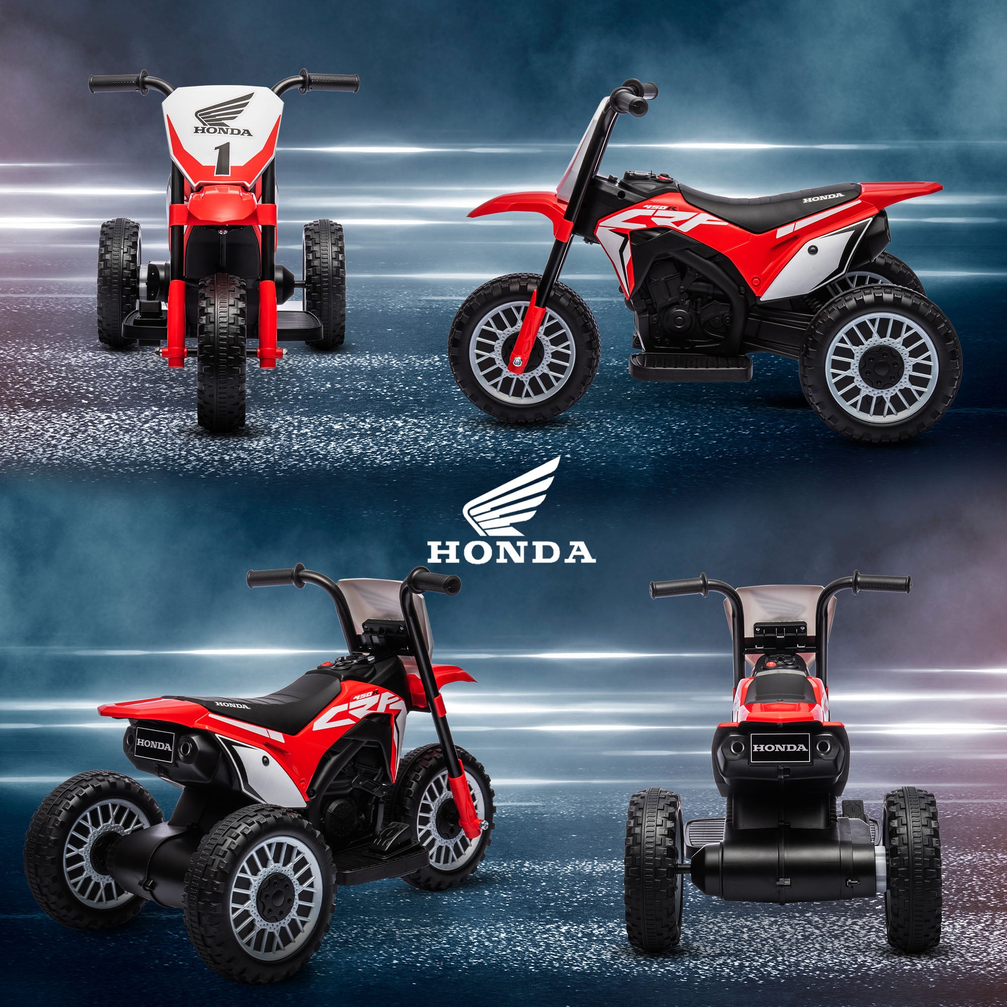 Electric Kids Motorcycle Electric Motorcycle with Horn, Start-up Music, Kids Electric Bike for Children aged 1.5-3 years Red