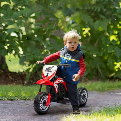 Electric Kids Motorcycle Electric Motorcycle with Horn, Start-up Music, Kids Electric Bike for Children aged 1.5-3 years Red