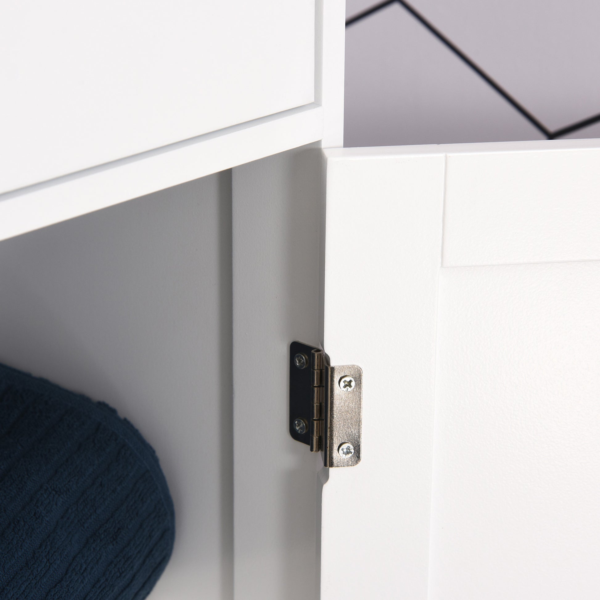 Tall Bathroom Cabinet, Slim Storage Cabinet, with Adjustable Shelves, Drawer, for Small Spaces, Modern, White