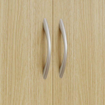 Kitchen Pantry Cabinet Kitchen Sideboard with Doors Drawer and Adjustable Shelves Anti-tilt for Dining Room Living Room 80x40x180 cm Natural and White