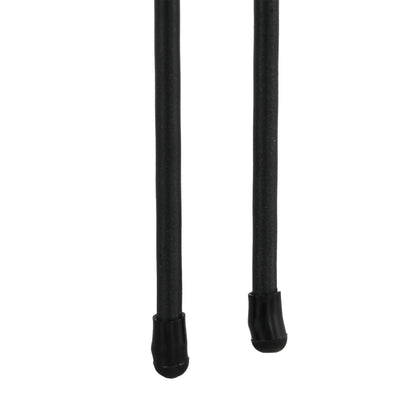 Set of 5 decorative garden fence panels, metal garden edging, for flower beds - dim. 305 x 80 cm, black