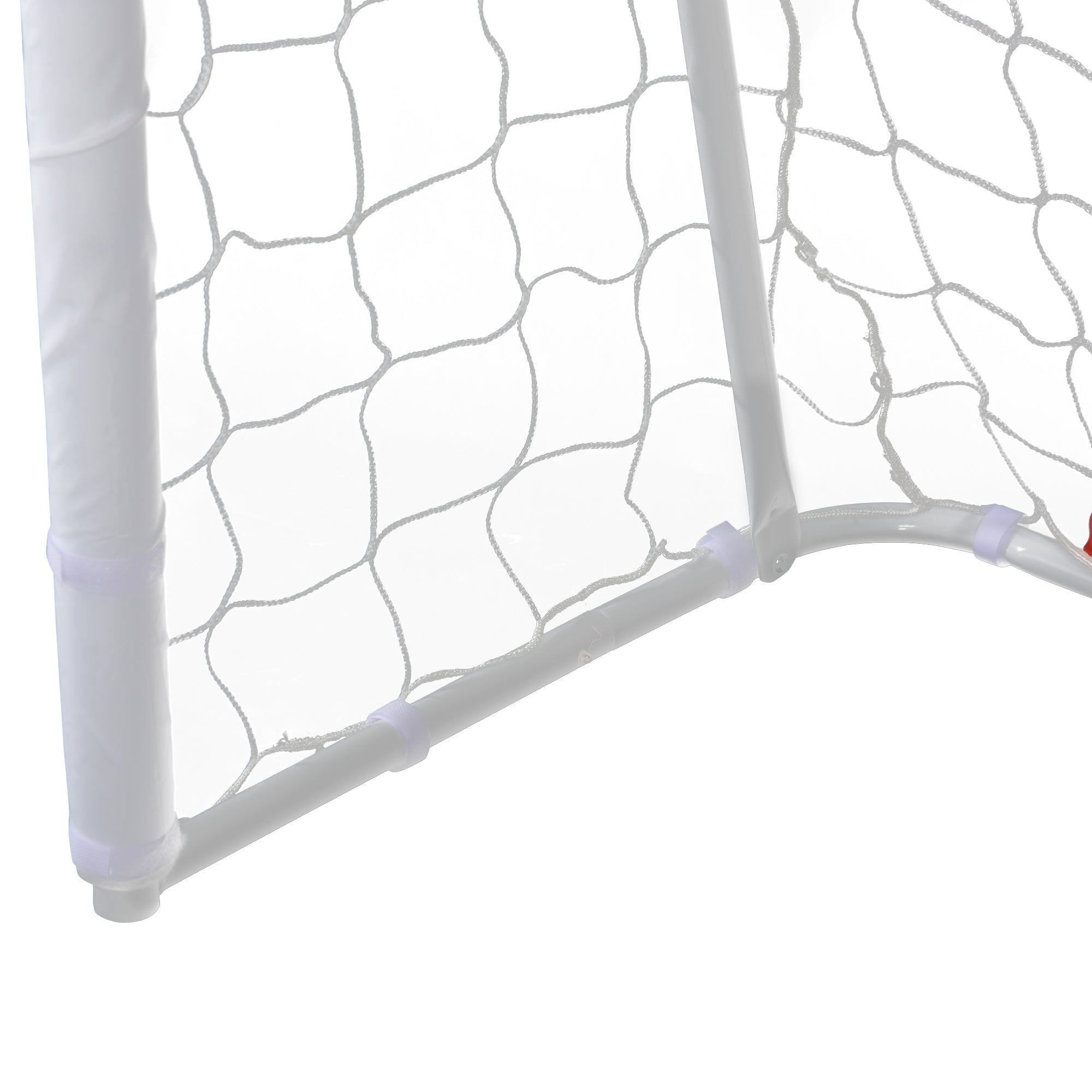 Football Goal - Soccer Goal - Training Goal dimensions 186L x 62W x 123H cm - metal frame PE net - pegs & tool included - white