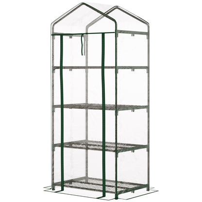 Greenhouse with Shelves, Winterproof Steel Frame Greenhouse, Greenhouse for Balcony, Garden, Tomato Greenhouse 70x50x160cm, Tomato Greenhouse for Vegetables, Flowers, Plants, Transparent