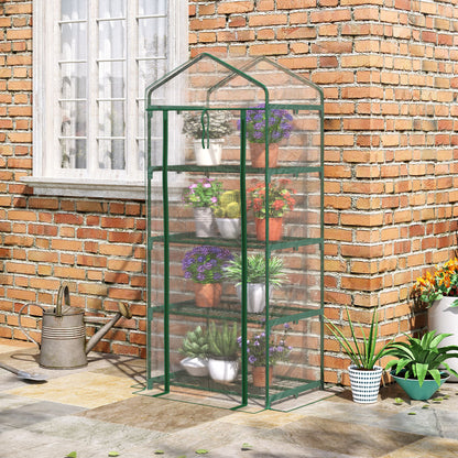 Greenhouse with Shelves, Winterproof Steel Frame Greenhouse, Greenhouse for Balcony, Garden, Tomato Greenhouse 70x50x160cm, Tomato Greenhouse for Vegetables, Flowers, Plants, Transparent