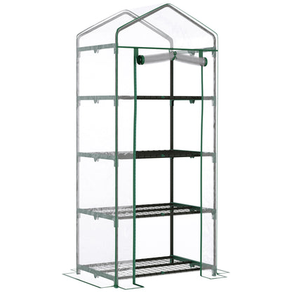 Greenhouse with Shelves, Winterproof Steel Frame Greenhouse, Greenhouse for Balcony, Garden, Tomato Greenhouse 70x50x160cm, Tomato Greenhouse for Vegetables, Flowers, Plants, Transparent