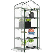Greenhouse with Shelves, Winterproof Steel Frame Greenhouse, Greenhouse for Balcony, Garden, Tomato Greenhouse 70x50x160cm, Tomato Greenhouse for Vegetables, Flowers, Plants, Transparent