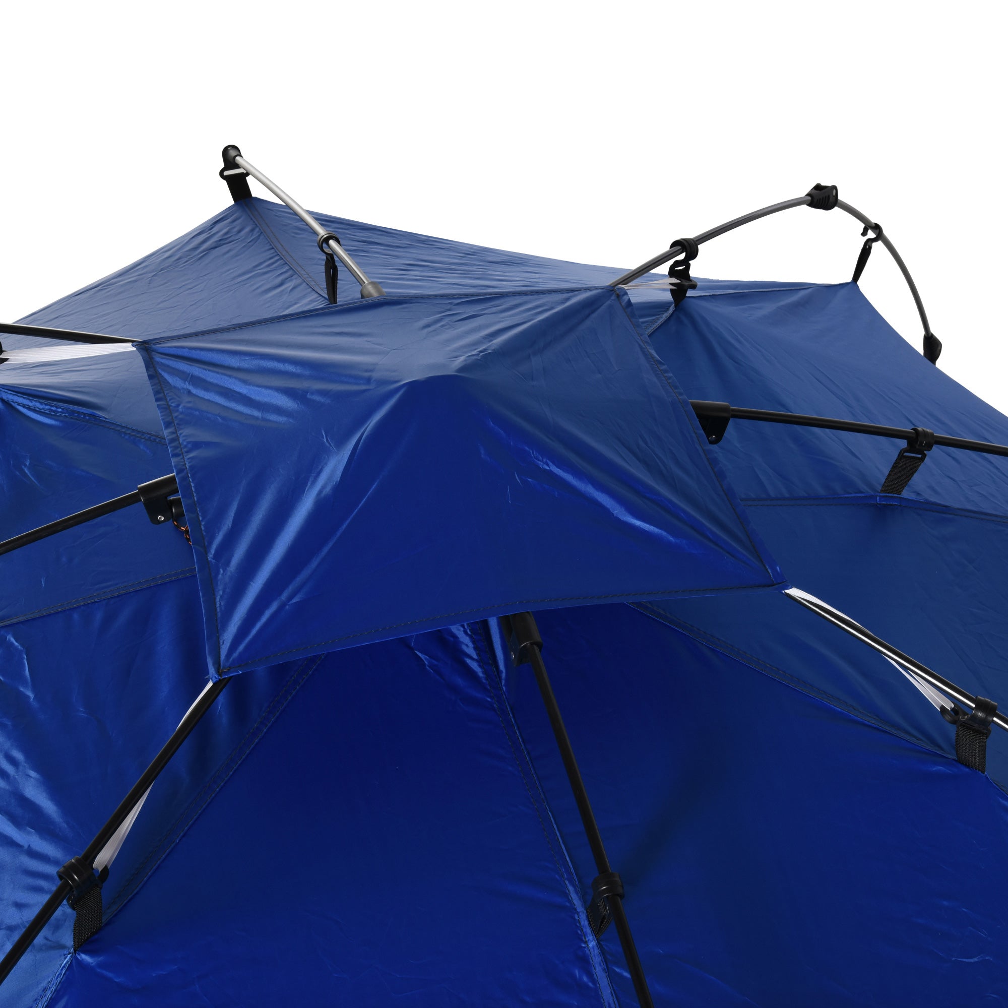 Folding Beach Tent Pop-Up Beach Shelter with Carrying Bag Automatic Opening UV Protection and Waterproof for Park Camping 247x247x145 cm Blue