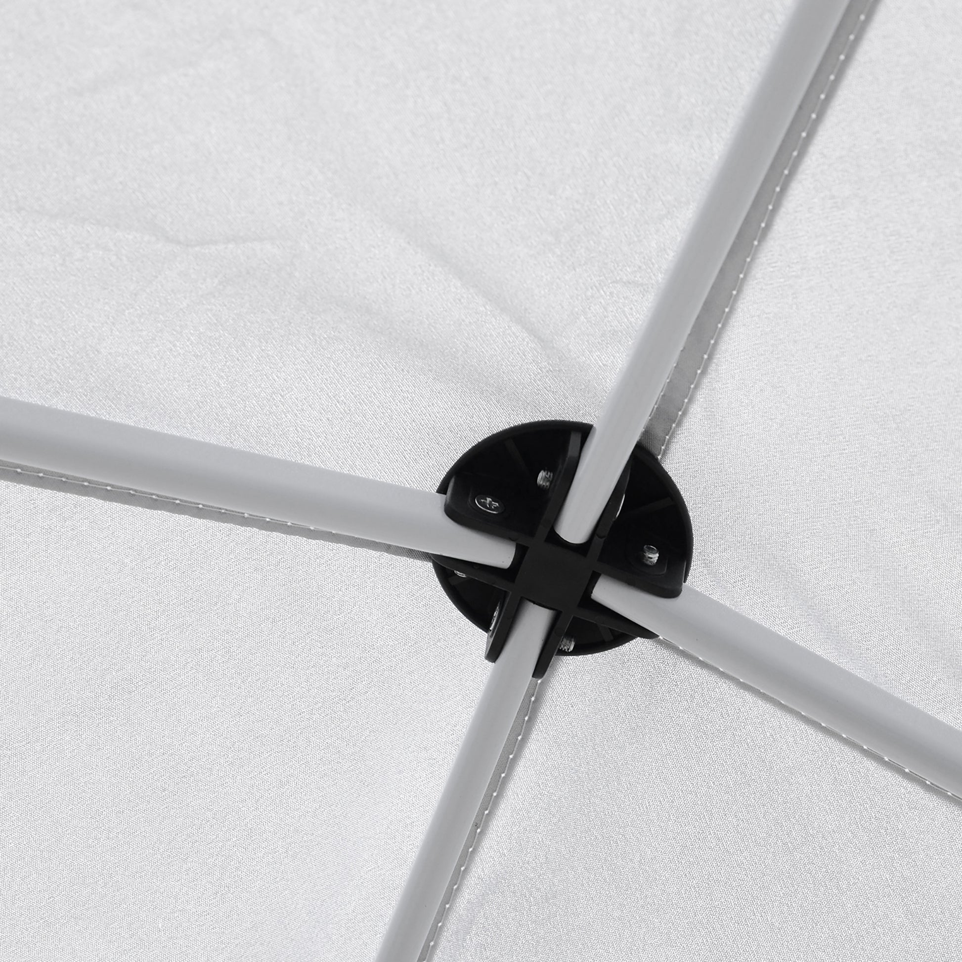 Foldable Gazebo 2.5x2.5 m Pop Up with 8 Drainage Holes and Carry Bag, Outdoor Steel and Oxford Gazebo, for Garden, Parties, White