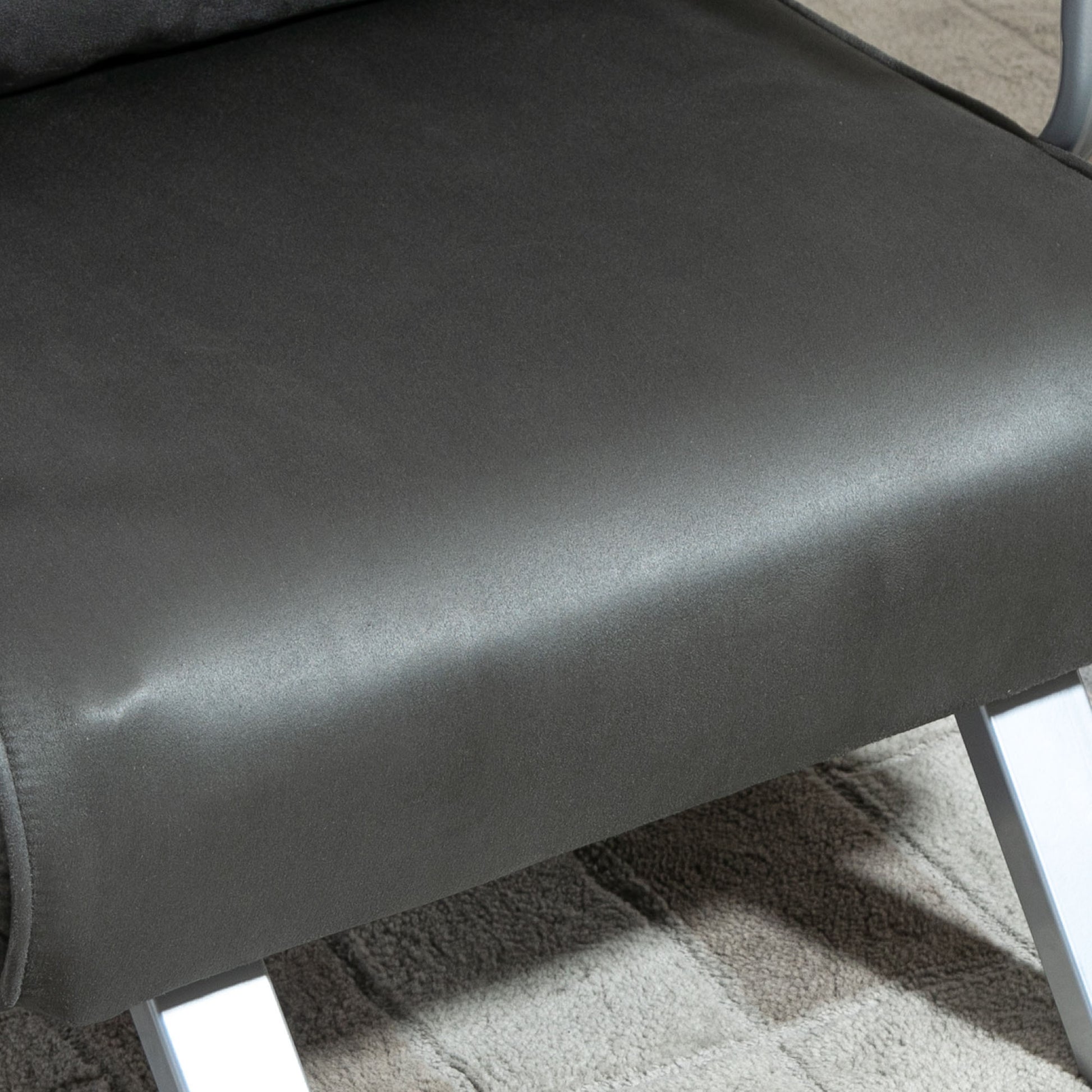 Sofa Bed, Sleeper Sofa with Adjustable Backrest, Throw Pillow, Sofa Bed with Velvet Look, Armrest, Guest Bed, Recliner Chair for Living Room, Bedroom, Gray