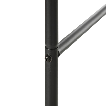 Metal Rose Arch Trellis for Climbing Plants Garden Arch with Pointed Design Metal Structure Arbor Trellis for Roses Archway for Garden 140 x 40 x 240 cm Black