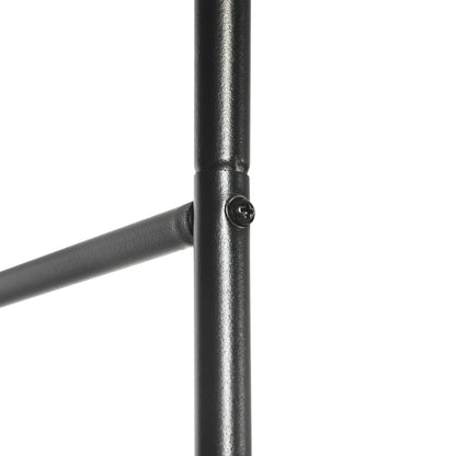 Metal Rose Arch Trellis for Climbing Plants Garden Arch with Pointed Design Metal Structure Arbor Trellis for Roses Archway for Garden 140 x 40 x 240 cm Black