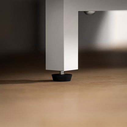 47" Corner TV Stand with 2 Open Shelves, Modern Wood TV Stand for Bedroom and Living Room, 110x36x45 cm, White