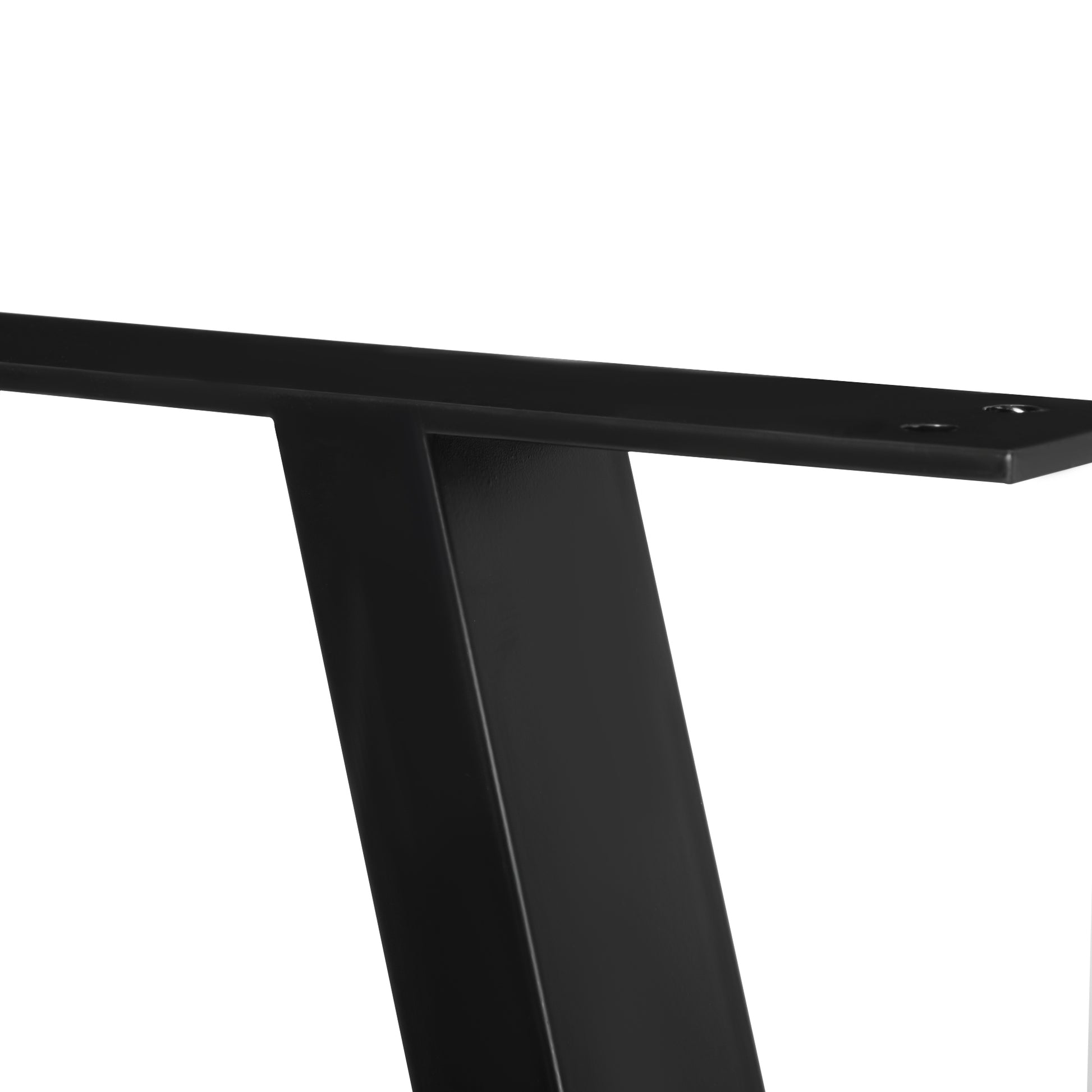 Table Legs, Set of 2 Table Bases, Triangular Furniture Feet made of Steel, 70 x 72 cm Table Frame for Dining Table, Coffee Table, Desk, Steel, Black
