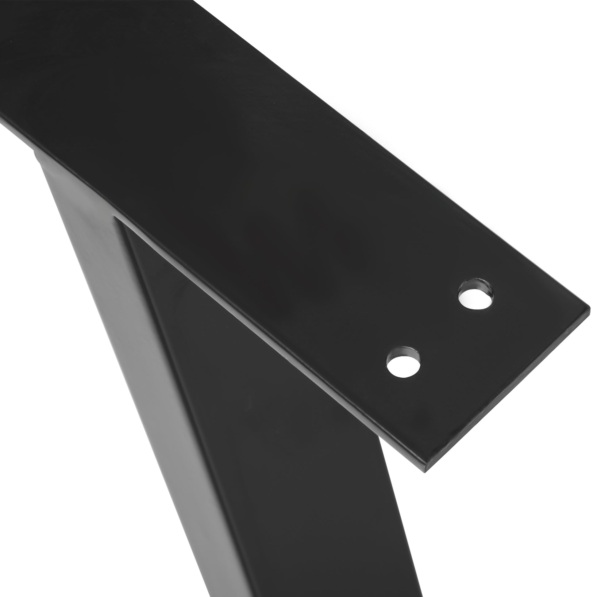 Table Legs, Set of 2 Table Bases, Triangular Furniture Feet made of Steel, 70 x 72 cm Table Frame for Dining Table, Coffee Table, Desk, Steel, Black