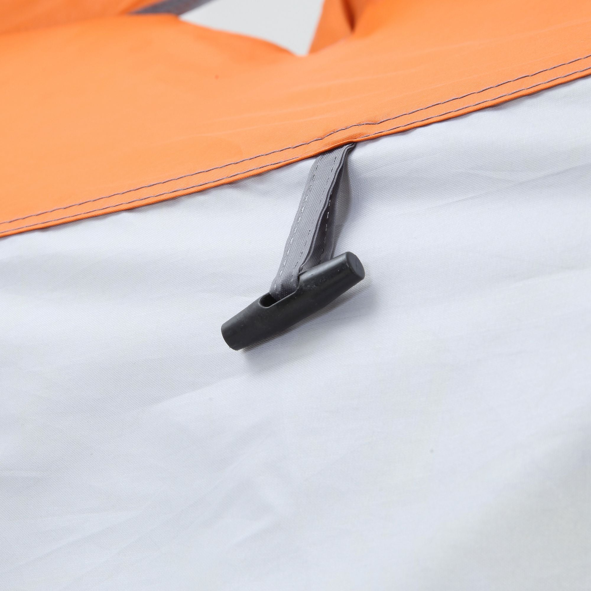 Portable Camping Shower Tent UV25+ Privacy Tent Instant Tent for Bathroom Dressing Room Toilet with Window Pocket and Carry Bag 123x121x198 cm Orange