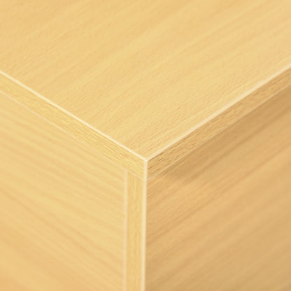 Wooden Storage Chest Ottoman with Lid for Storage in Bedroom Living Room Max. Load 120 kg 100x40x40 cm Natural