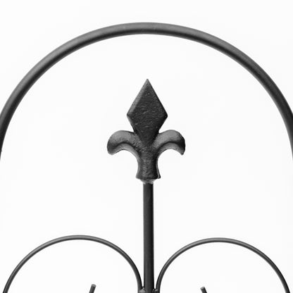 Garden Fence, 62.5x83 cm, rustproof metal wire garden border, barrier for animals, black