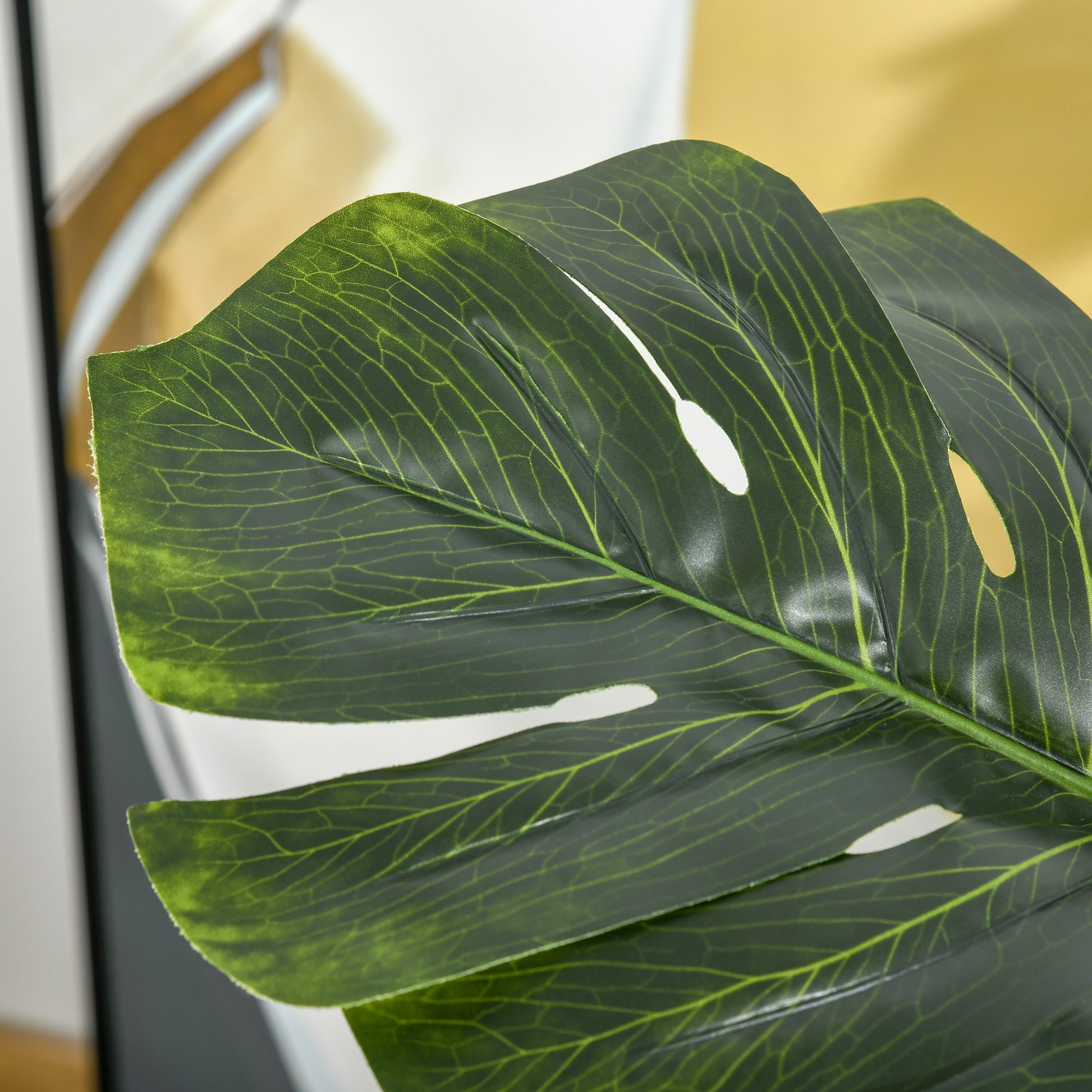 Artificial Plants 110 cm Artificial Monstera Faux Plants in Pot Artificial Tree Indoor Plant Decorative Plant Office Plant Plastic Pot for Indoor and Outdoor Use