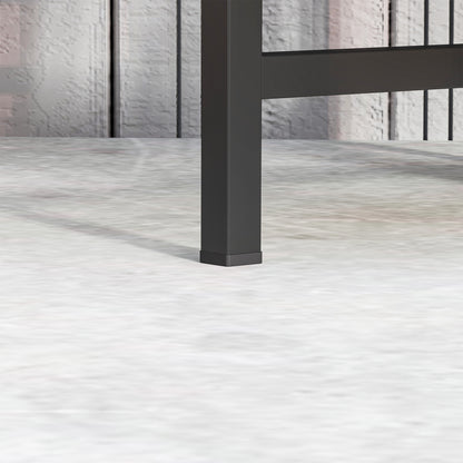 6-Tier Plant Stand with Shelves, Foldable Flower Stand for Indoor, Metal Plant Rack, Multi-Layer Flower Stand, 80cm Tall Flower Ladder Flower Column for Garden Balcony, Black