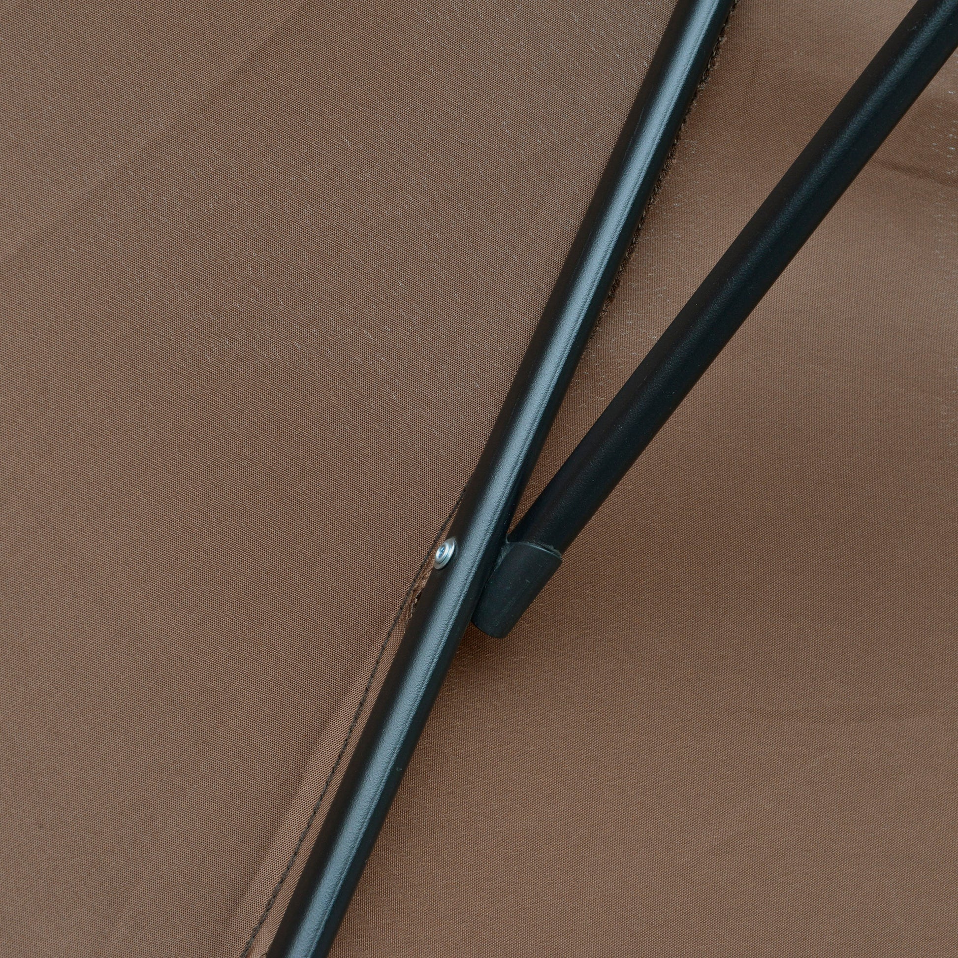 Cantilever Umbrella Ø300 cm tiltable Sunshade with UV Protection Crank Umbrella with Stand, Crank Mechanism, Market Umbrella Garden Umbrella Sun Protection for Balcony Garden Terrace Coffee