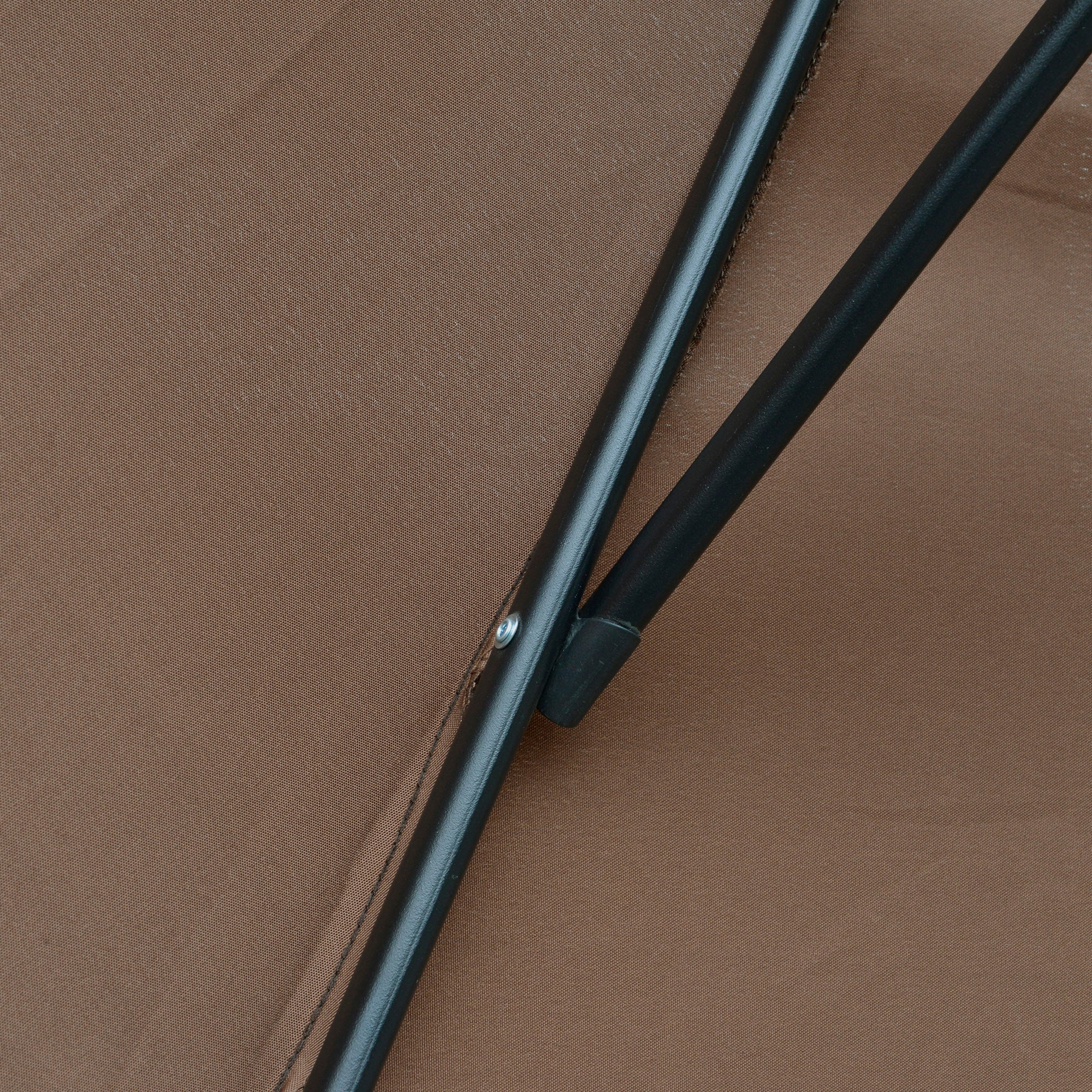 Cantilever Umbrella Ø300 cm tiltable Sunshade with UV Protection Crank Umbrella with Stand, Crank Mechanism, Market Umbrella Garden Umbrella Sun Protection for Balcony Garden Terrace Coffee