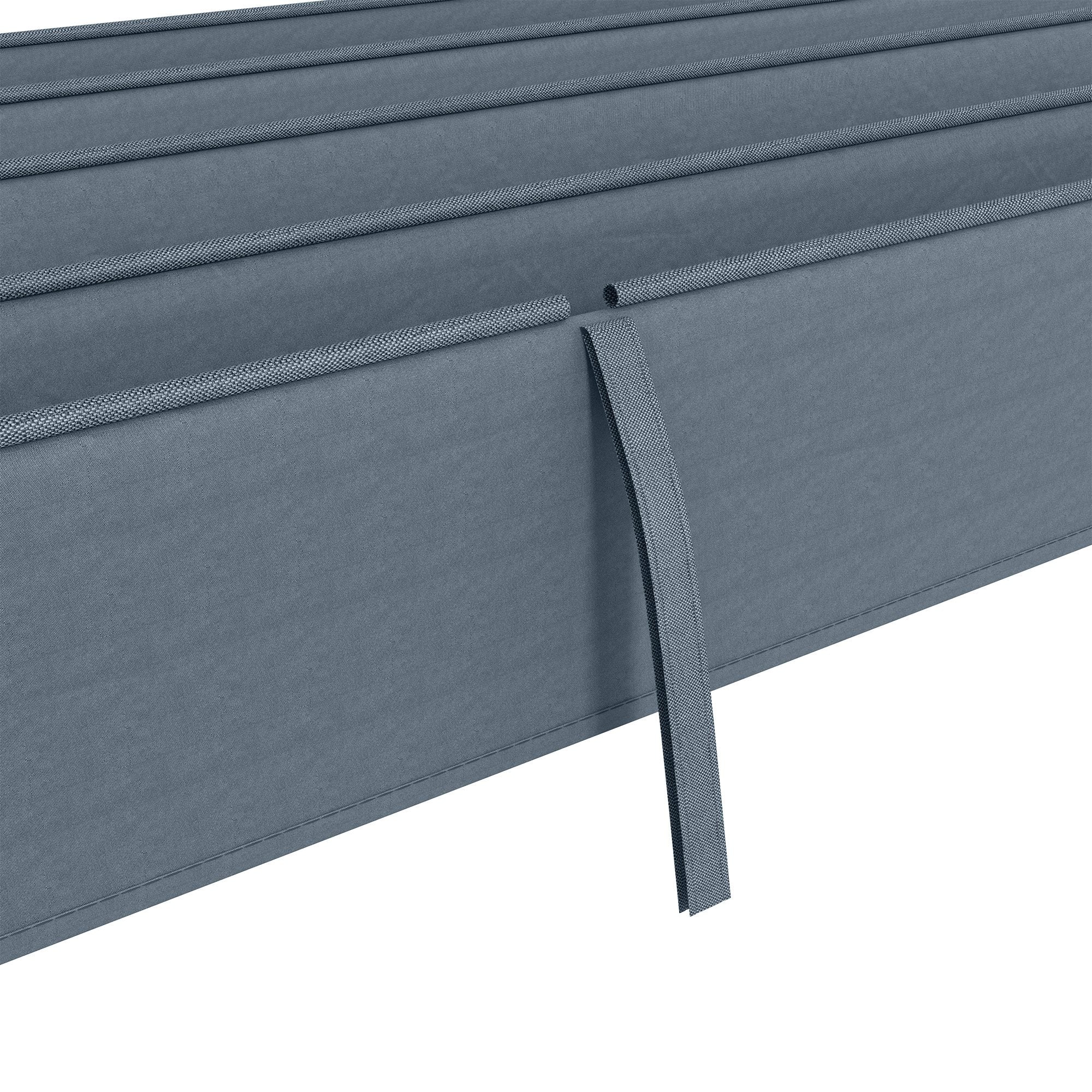 Replacement Canopy for 2.85 x 2 m Pergola, retractable wave canopy with rain drainage holes, UV protection 30+, winter resistant shade cover for garden, balcony, terrace, Dark Grey