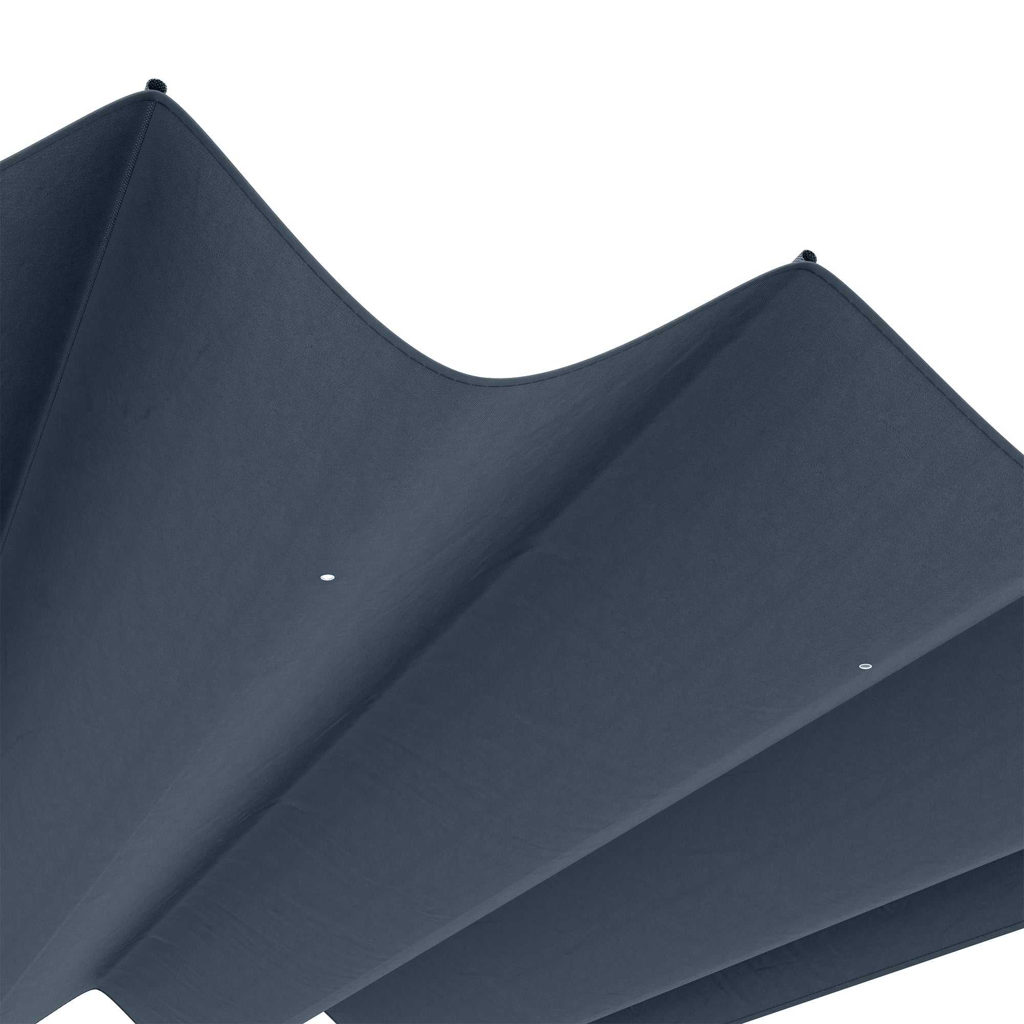 Replacement Canopy for 2.85 x 2 m Pergola, retractable wave canopy with rain drainage holes, UV protection 30+, winter resistant shade cover for garden, balcony, terrace, Dark Grey