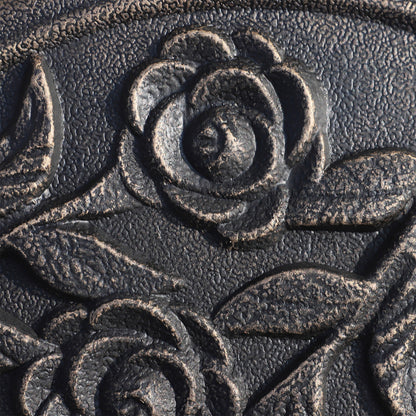 9 kg Garden Umbrella Base Round Resin Parasol Stand for 38mm/48mm Poles Ø45.5x31 cm Bronze