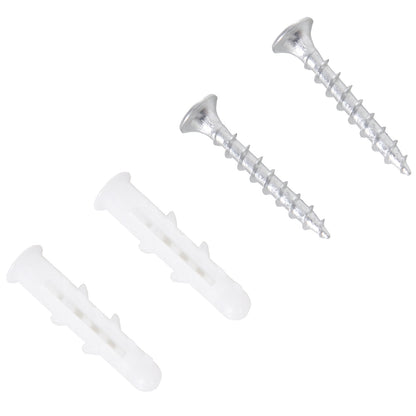 Wall Mounted Bookshelf with 4 Shelves Children's Bookcase for Home Office Holds 30kg 59x12x113cm White