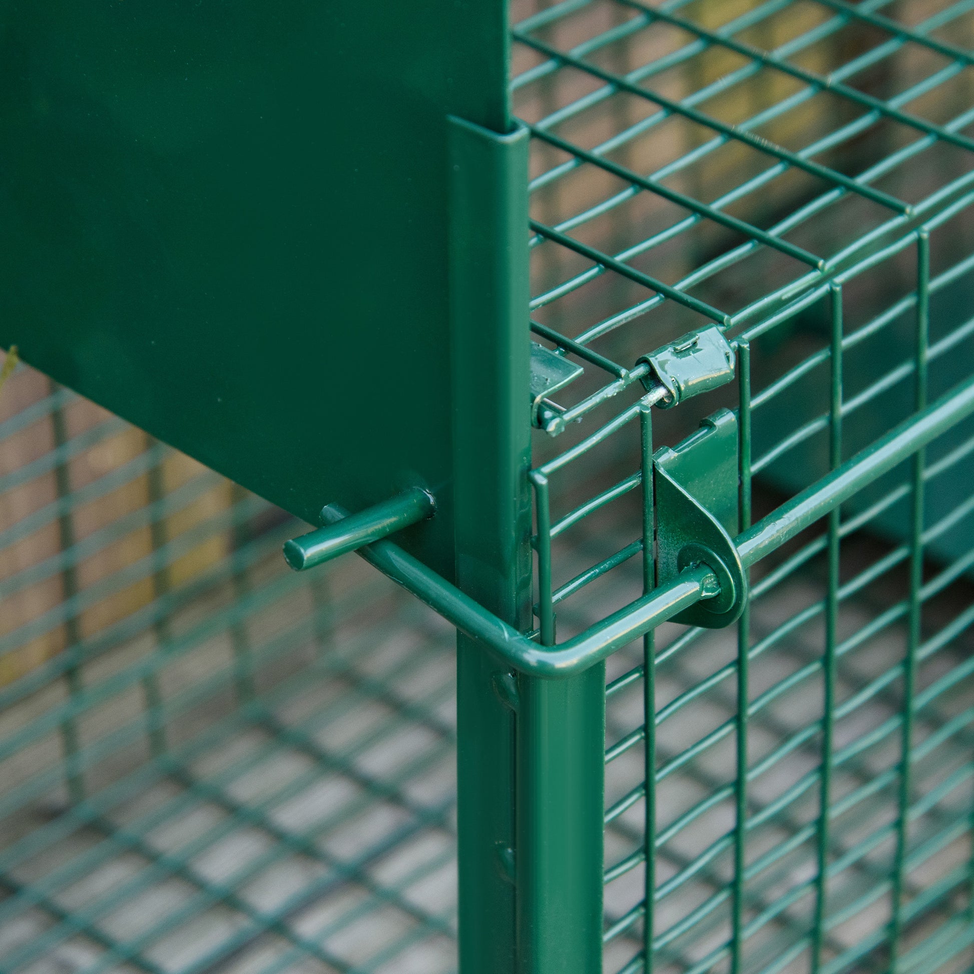 Live Animal Trap 60x18x20 cm Cage Trap for Cats with 2 Doors Handle and Steel Frame for Rabbits Squirrels Ferrets Green