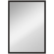 Rectangular Mirror Bathroom Mirror 50x70 cm Decorative Wall Mirror for Living Room Entryway Hallway Horizontal or Vertical Black