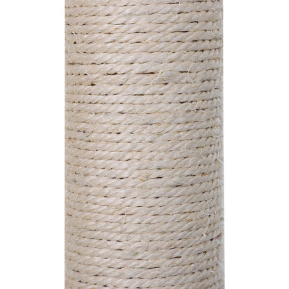 Climbing Tree Cat Scratching Post with Sisal Column Plush Hammock Chipboard Grey 50 x 36 x 70 cm